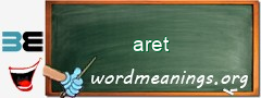 WordMeaning blackboard for aret